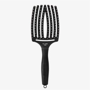 Olivia Garden Fingerbrush Care Boar & Nylon Hair Brush Black - Large-0
